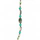 Fashion strung beads, dark green irregular
