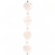 Fashion strung beads, light pink string of love stone