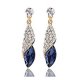 Fashion women rhinestone drop earrings crystal jewelry statement earrings elegant charm