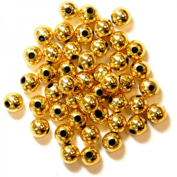 Gold pearl beads 5 mm 7 g