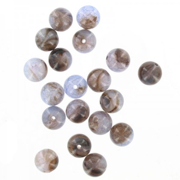 Swirl purple plastic beads