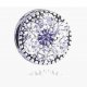 Imitation Jewelry beads DIY silver alloy diamond wheel bead 0.2 cm DIY bracelets necklaces
